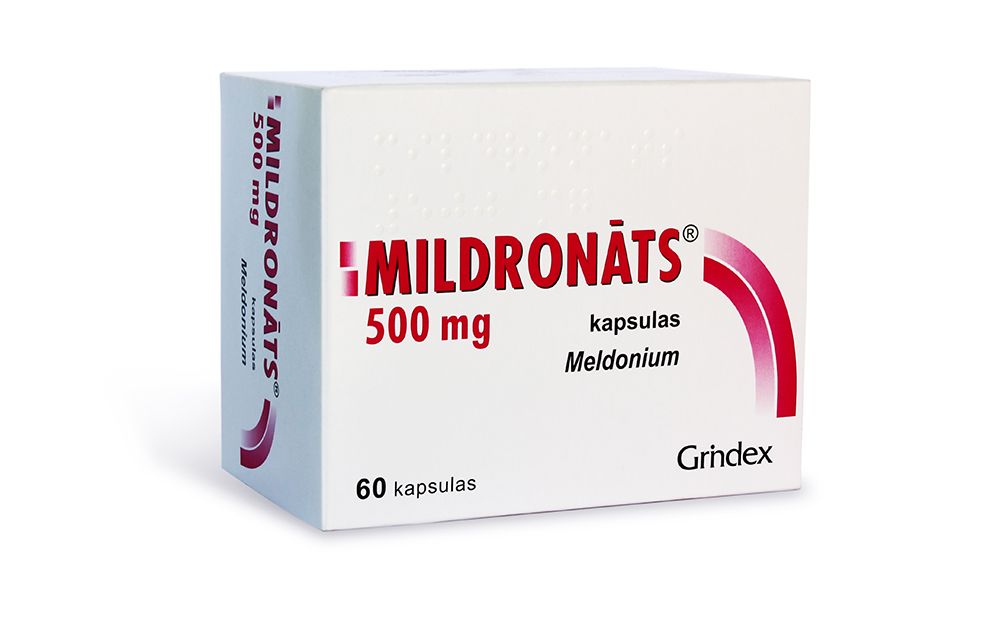 Mildronats Grindex 500mg (60 capsules)